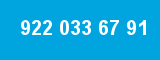 922 033 67 91 922 033 67 91